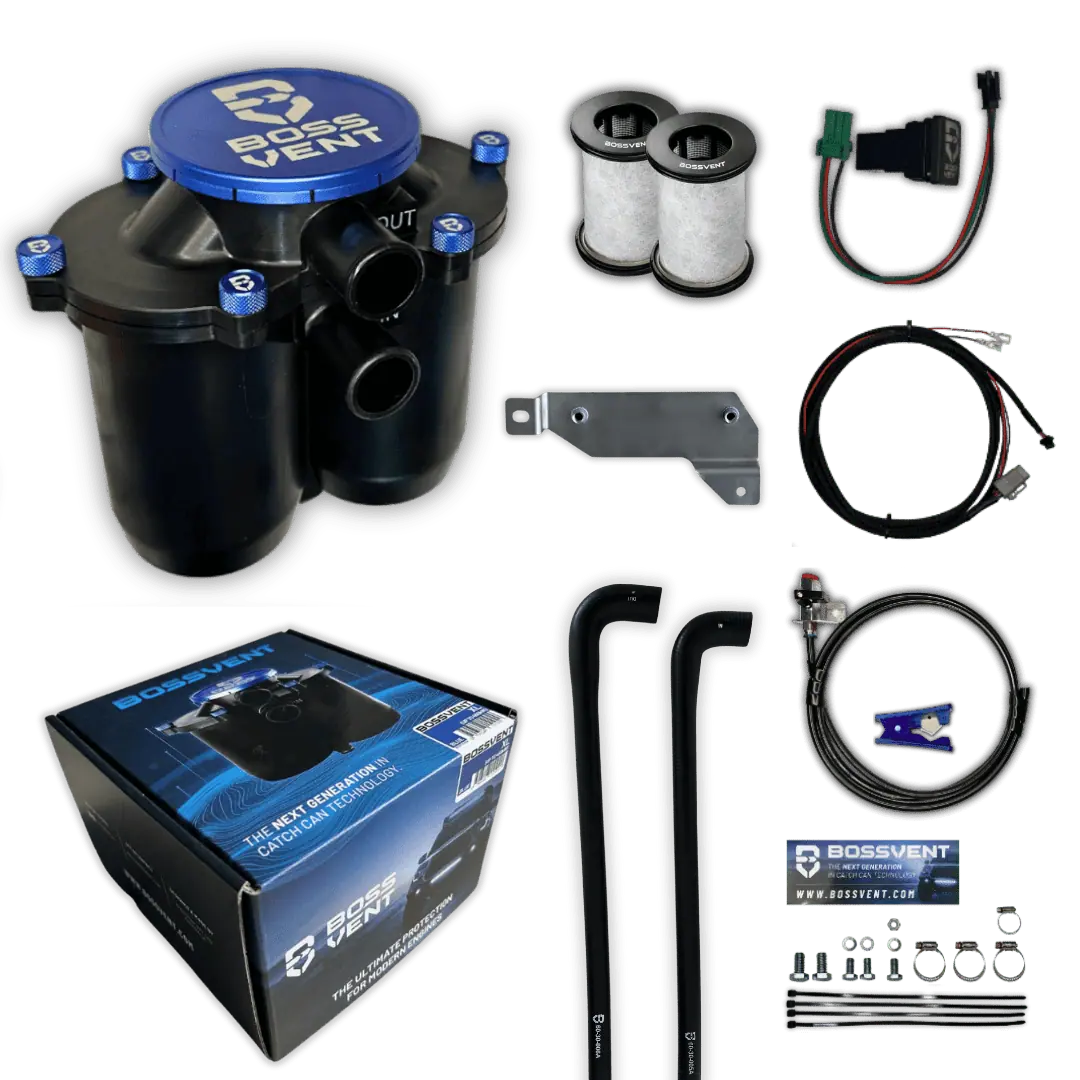 BOSSVENT Chevy Silverado 2500HD (2024 LTZ 6.6LT) Oil Catch Can Kit