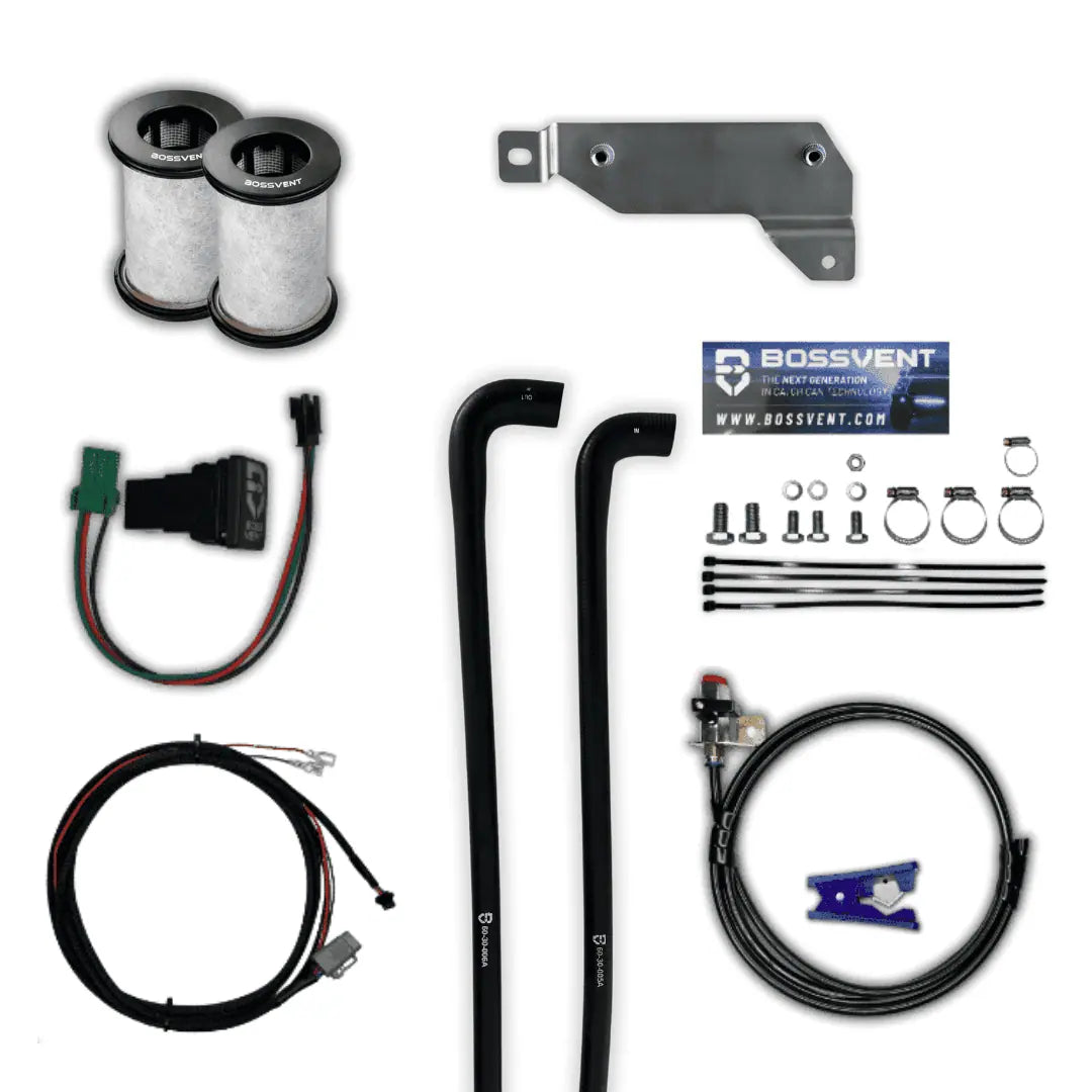BOSSVENT Chevy Silverado 2500HD (2024 LTZ 6.6LT) Oil Catch Can Kit