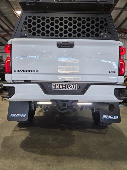 Chevrolet Silverado 2500 (2020+) Custom SNC Mud Flap Kits - Front & Rear (Installation Only)