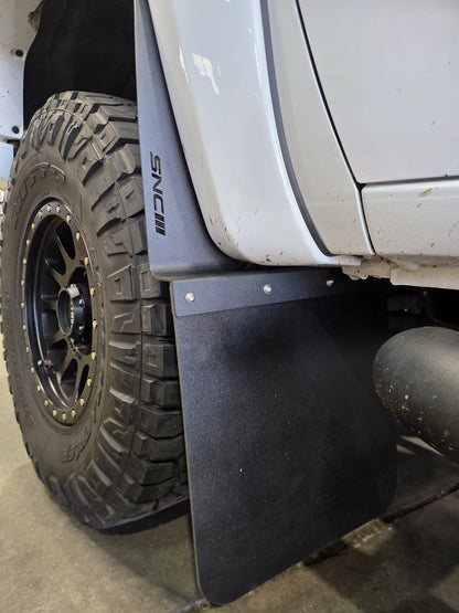 Chevrolet Silverado 2500 (2020+) Custom SNC Mud Flap Kits - Front & Rear (Installation Only)